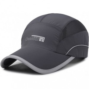 Baseball Caps Running Cap Water Repellent Sport Hat for Men (7-7 1/2) - Original Version Deep Grey - C918EM9AH0H $27.61