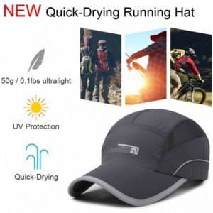 Baseball Caps Running Cap Water Repellent Sport Hat for Men (7-7 1/2) - Original Version Deep Grey - C918EM9AH0H $29.28