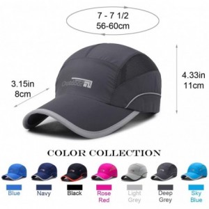 Baseball Caps Running Cap Water Repellent Sport Hat for Men (7-7 1/2) - Original Version Deep Grey - C918EM9AH0H $28.61