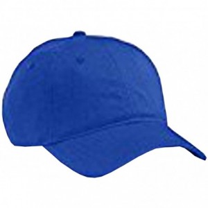 Baseball Caps 100% Organic Cotton Twill Adjustable Baseball Hat - Royal Blue - CJ12NV7Z5DE $20.82