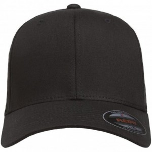 Baseball Caps Cotton Twill Fitted Cap - Black - CN129EIMESV $34.10