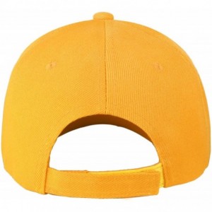 Baseball Caps 2pcs Baseball Cap for Men Women Adjustable Size Perfect for Outdoor Activities - Gold/Gold - C8195D5YTEK $12.78