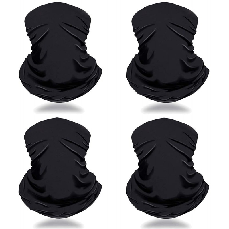 Balaclavas Multifunctional Neck Gaiter- Balaclava- Bandana Face Mask for Men Women - 4 Pack-black - C019040CT32 $22.75