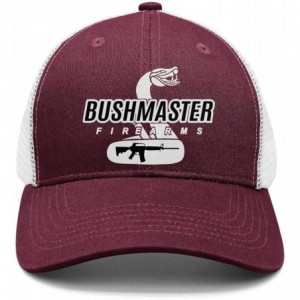 Baseball Caps Unisex Dad Cap Trucker-Bushmaster-Firearms-Hat Casual Breathable Baseball - Maroon-76 - CN18Q6O2A0D $36.04