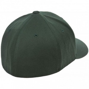 Baseball Caps Flexfit Premium Wool Blend Ballcap - Stretch Fit- Original Baseball Cap w/Hat Liner - Spruce - CH18H9M946R $29.84