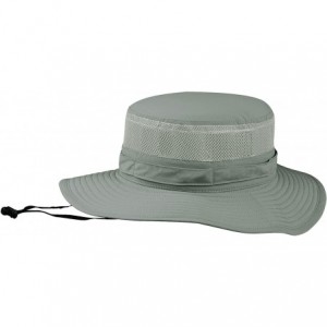 Bucket Hats Taslon UV Bucket Hat with Mesh Sides - Gull - CR11LV4GTNN $34.75