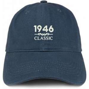 Baseball Caps Classic 1946 Embroidered Retro Soft Cotton Baseball Cap - Navy - CE18CO889O3 $38.40