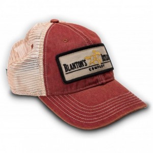 Baseball Caps Bourbon Trucker Hat - Red - CT189TY43OL $72.83