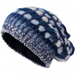 Skullies & Beanies Woolen Knitted Fleece Lined Multicoloured Beanie Hats - U - CB12O9PPCUW $66.67