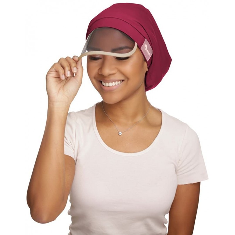 Rain Hats Women's Rain Hat- Waterproof- Sun Protection- Satin-Lined- Packable - Cranberry - CL189K5A570 $77.84