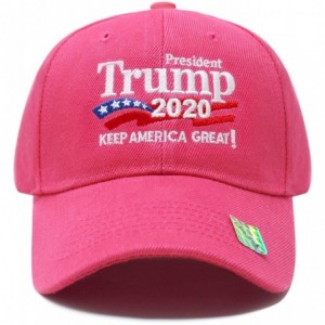 Baseball Caps Trump 2020 Keep America Great Campaign Embroidered US Hat Baseball Ball Cap Hook and Loop Back Closure - CB18I5...