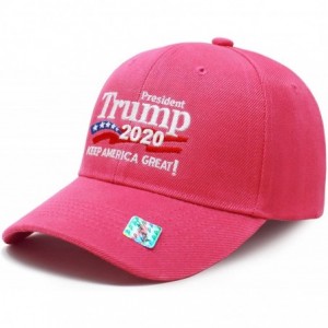 Baseball Caps Trump 2020 Keep America Great Campaign Embroidered US Hat Baseball Ball Cap Hook and Loop Back Closure - CB18I5...