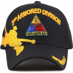 Baseball Caps 1100 Official Licensed Armored Division 3D Baseball One Size Cap - 3rd Armored - CZ185LO2WCR $24.71