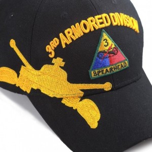 Baseball Caps 1100 Official Licensed Armored Division 3D Baseball One Size Cap - 3rd Armored - CZ185LO2WCR $12.52