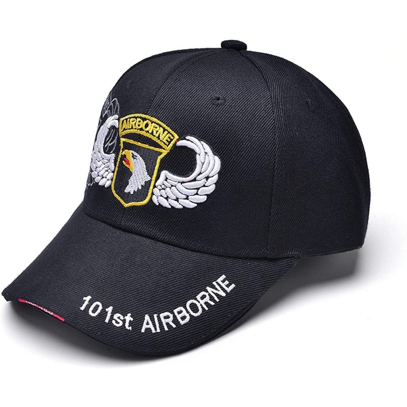 Bucket Hats REINDEAR US Army 101st. Airborne Military Cap Hat - Black - C812M729RQX $20.94