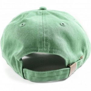 Baseball Caps Polo Style Baseball Cap Ball Dad Hat Adjustable Plain Solid Washed Mens Womens Cotton - Apple Green - CN18WGC5I...