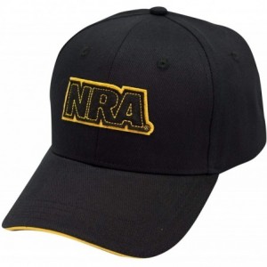 Baseball Caps National Rifle Association Men's Logo Baseball Cap- Applique Logo Trucker Hat - CX18C5NYQC8 $30.27