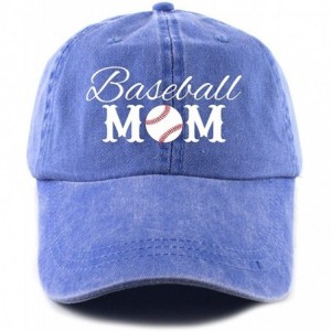 Baseball Caps Baseball Mom Women's Baseball Cap - Royal - CI11UYJH7X7 $47.42