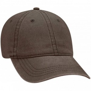 Baseball Caps 6 Panel Low Profile Garment Washed Pigment Dyed Baseball Cap - Brown - C812IVB8OT5 $24.62