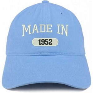 Baseball Caps Made in 1952 Embroidered 68th Birthday Brushed Cotton Cap - Carolina Blue - CK18C9HIOXL $33.36
