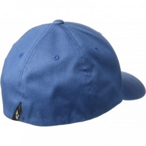 Baseball Caps Men's Logo Flexfit Hat Curved Bill Structured Crown - Ageless Emboss Hat Blue - CX18HEXQQG4 $77.67