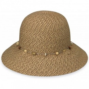 Sun Hats Women's Naomi Sun Hat - UPF 50+- Packable- Modern Style- Designed in Australia - Mixed Brown - CD11FE1DLO9 $77.65