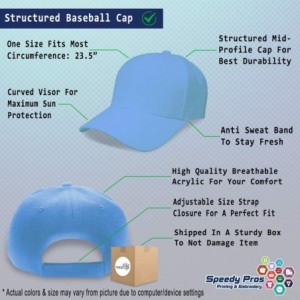 Baseball Caps Custom Baseball Cap Crab Style C Embroidery Acrylic Dad Hats for Men & Women - Light Blue - C018SDLZEWZ $30.64