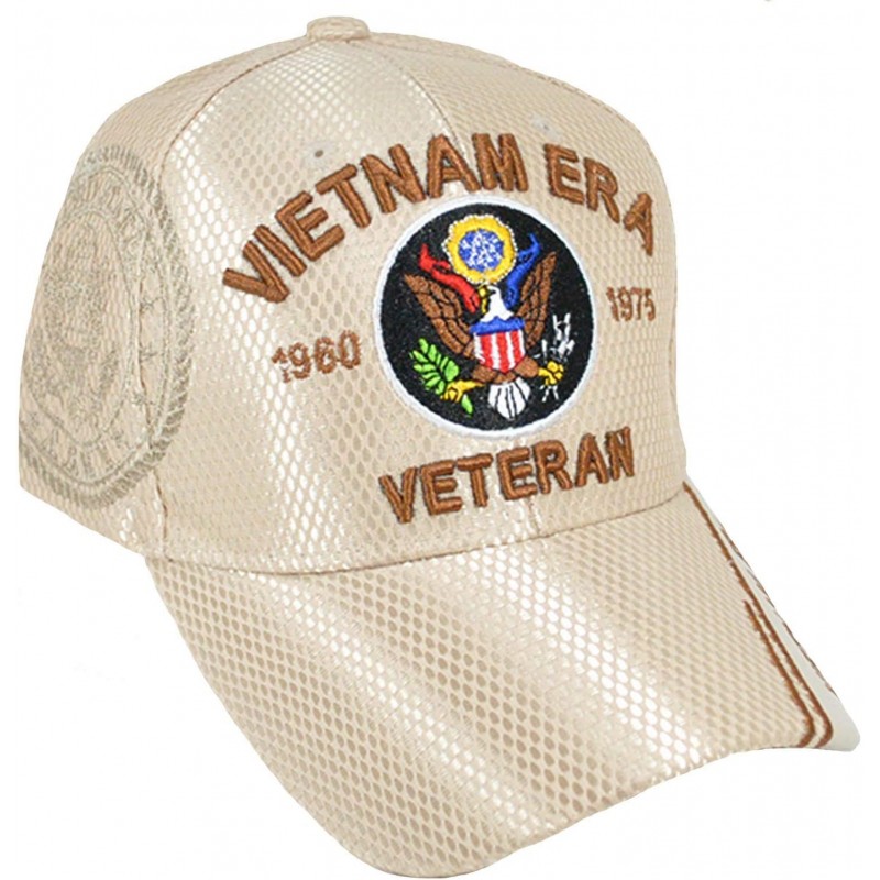 Baseball Caps Vietnam ERA Veteran Cap and BCAH Bumper Sticker Embroidered Mens Military Hat - CE18OG5G462 $34.53