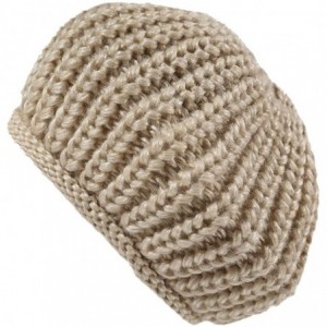 Berets Women's French Beret Hat Autumn Knitted Winter Warm Cap Beanie Hat - Z0305_beige - C018KKQ3WA2 $15.32