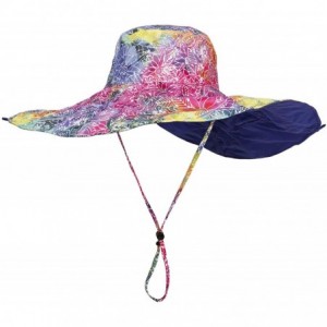 Sun Hats Women's One Size Reversible - Rainbow Batik - CF18OEISLMC $79.35
