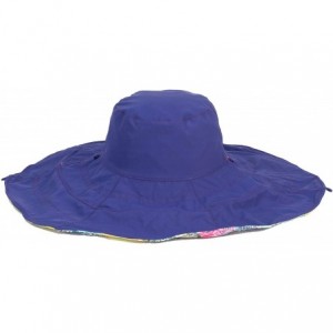 Sun Hats Women's One Size Reversible - Rainbow Batik - CF18OEISLMC $67.76