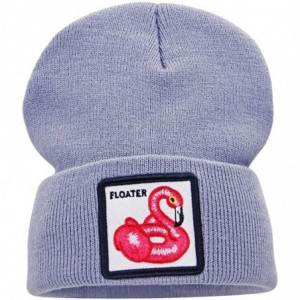 Skullies & Beanies Winter Watch Cap Warm Knit Beanie Skull Cap Embroiderey Hat for Men Women Kids - F-floater/Grey - CQ18XMAO...