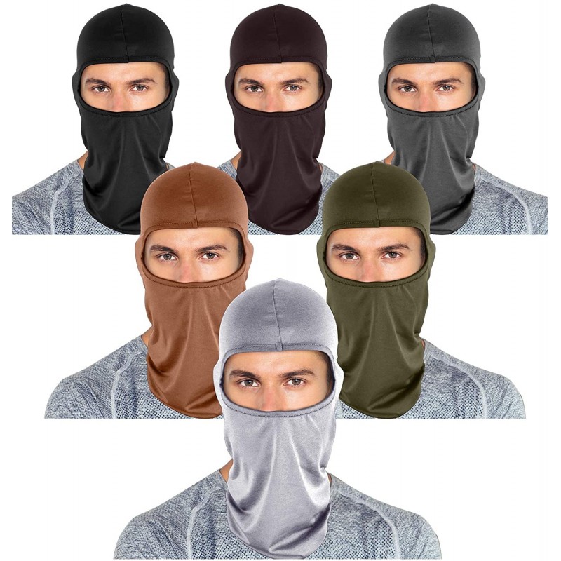 6 Pieces UV Sun Protection Balaclava Full Face Mask Winter Windproof ...