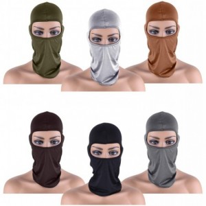 Balaclavas 6 Pieces UV Sun Protection Balaclava Full Face Mask Winter Windproof Ski Mask for Outdoor Motorcycle Cycling - CU1...