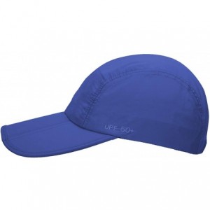 Baseball Caps Unisex Foldable UPF 50+ Sun Protection Quick Dry Baseball Cap Portable Hats - Dark Blue - CT18DYCHAHA $27.92