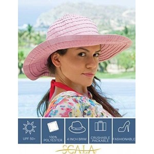 Sun Hats Women's Sewn Ribbon Crusher Hat - Natural - C6119Y7XO0F $57.52