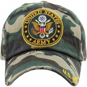 Baseball Caps US Army Official Licensed Premium Quality Only Vintage Distressed Hat Veteran Military Star Baseball Cap - CF18...