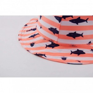 Sun Hats Baby Girls UV Sun Cap UPF 50+ Sun Protection Bucket Hat 3-6Y - Orangefish15 - CN18A89XQER $31.67
