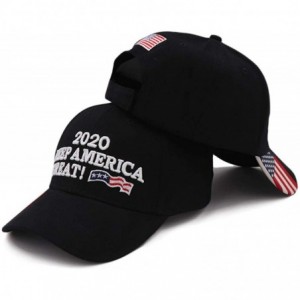 Baseball Caps Donald Trump Hat 2020 Keep America Great KAG MAGA with USA Flag 3D Embroidery Hat - Keep America Great-7-black ...