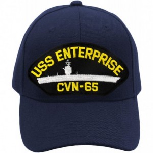 Baseball Caps USS Enterprise CVN-65 Hat/Ballcap Adjustable One Size Fits Most - Navy Blue - C418SMUD8M4 $47.30