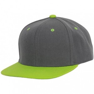 Baseball Caps Vintage Snapback Cap Hat - Grey Neon - CK1162K249T $22.55