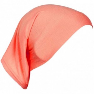 Skullies & Beanies Women's Hijab Cap Under Scarf Bone Bonnet Head Wrap Cover - Orange - CO120UV0T1Z $22.30