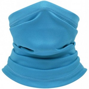 Balaclavas Summer Neck Gaiter Face Scarf/Neck Cover/Face Cover for Running Hiking Cycling - Light Blue - CX18YN7X5E0 $23.95