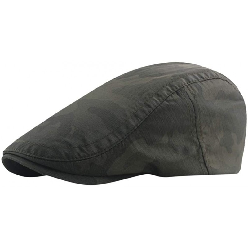 Newsboy Caps Breathable Hat Waterproof Quick Drying Newspaper - Green - CF18WGOLC3H $19.13