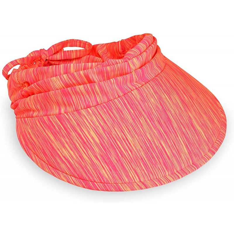Sun Hats Women's Aqua Sun Visor - Ultra-Lightweight- Ready for Adventure- Designed in Australia - Pink/Orange - C2189A4M7AA $...