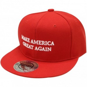 Baseball Caps Trump Make America Great Again Snapback Cap Red - C812F79U03R $26.20
