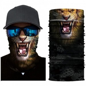 Balaclavas Lion Print Face Mask- Rave Bandana- Neck Gaiter- Scarf- Summer Balaclava for Dust Wind UV Protection - Sse - CB198...