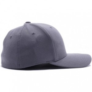 Baseball Caps Farm Logo with Your own Words Embroidered Flexfit 6477 Wool Blend hat. - Grey - C8180K7W7I0 $43.86