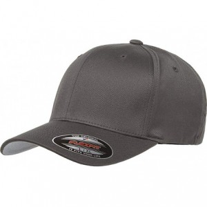 Baseball Caps Unisex Wooly Combed Twill Cap - 6277 - Dark Gray - C018MCE4GI5 $29.32