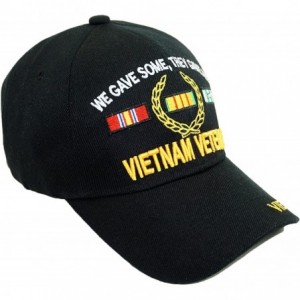 Baseball Caps U.S. Military Vietnam Veteran Official Licensed Embroidery Hat Army Veteran Baseball Cap - C118EZMIMT5 $29.36